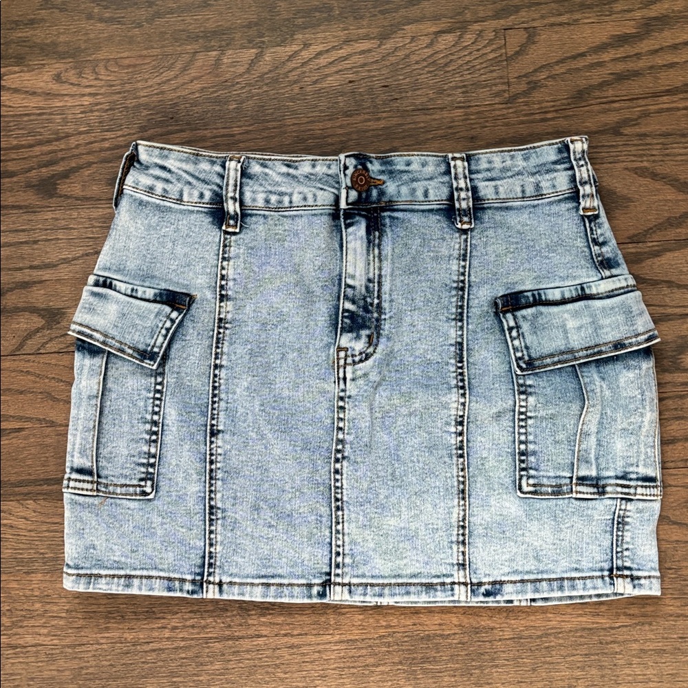 Sincerely Jules Light Blue Denim Mini Skirt